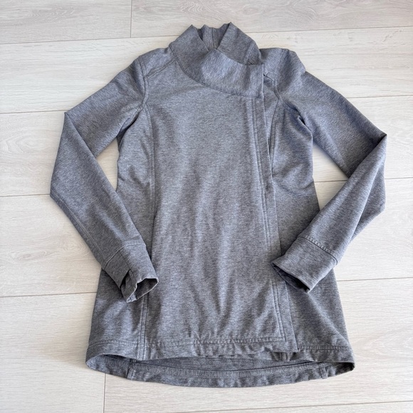 Lululemon Coast Wrap II In Heathered Medium Grey Size 2 - Picture 4 of 13